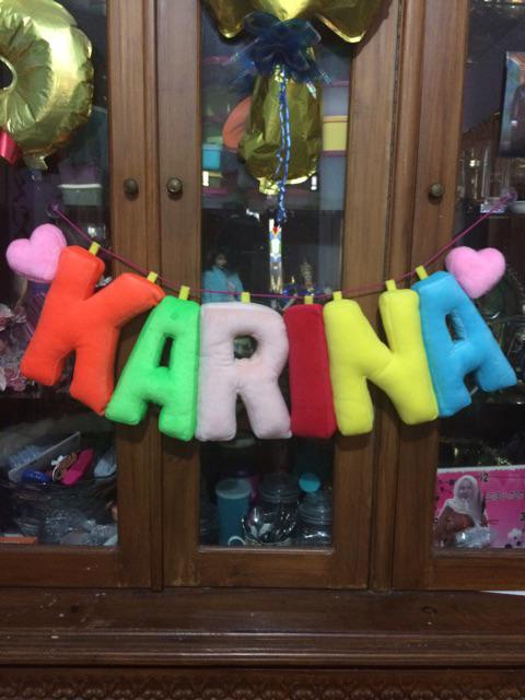 Tambahan Hiasan Bantal Huruf Love, Flower, Star