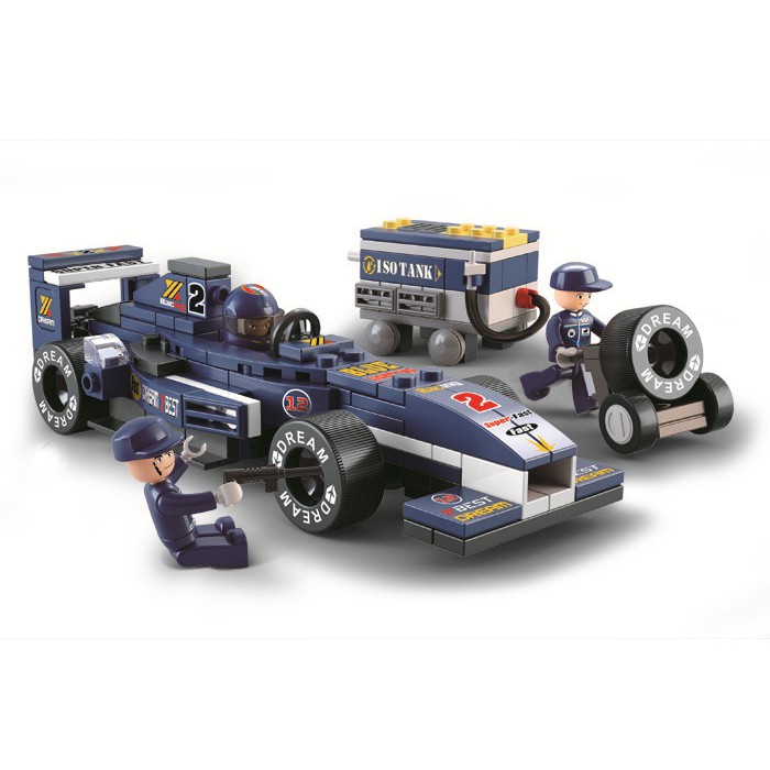 Mainan Lego Sluban Racing Car "Blue Lightning" M38-B0351 Mobil Balap Super Murah