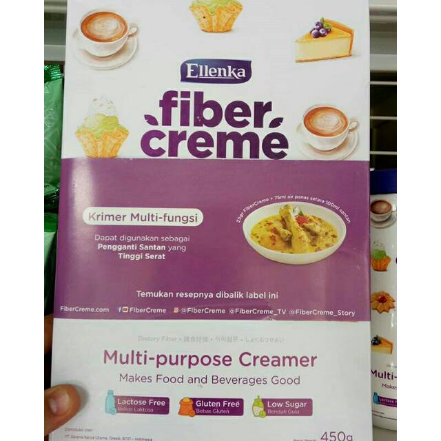 

Fiber Creme 450gr / Creamer / Krimer