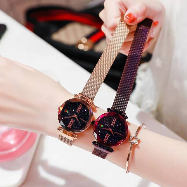 jam tangan wanita cewek fashion impor rantai besi