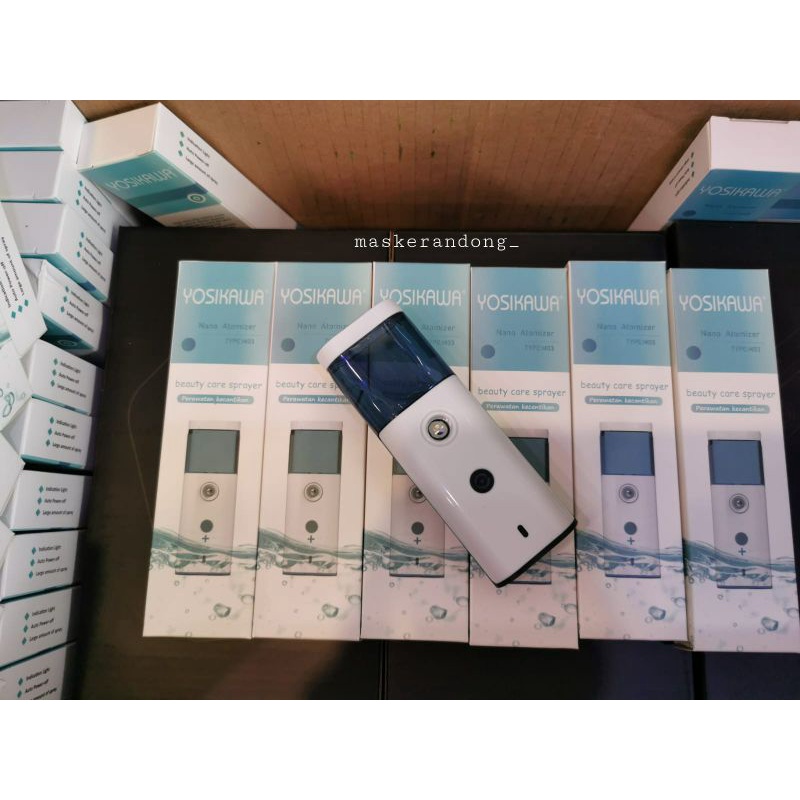 [BONUS 1 BOTOL AIR OKSIGEN] Yosikawa Nano Spray Perawatan Pelembab Wajah Mini Portable Mist Sprayer