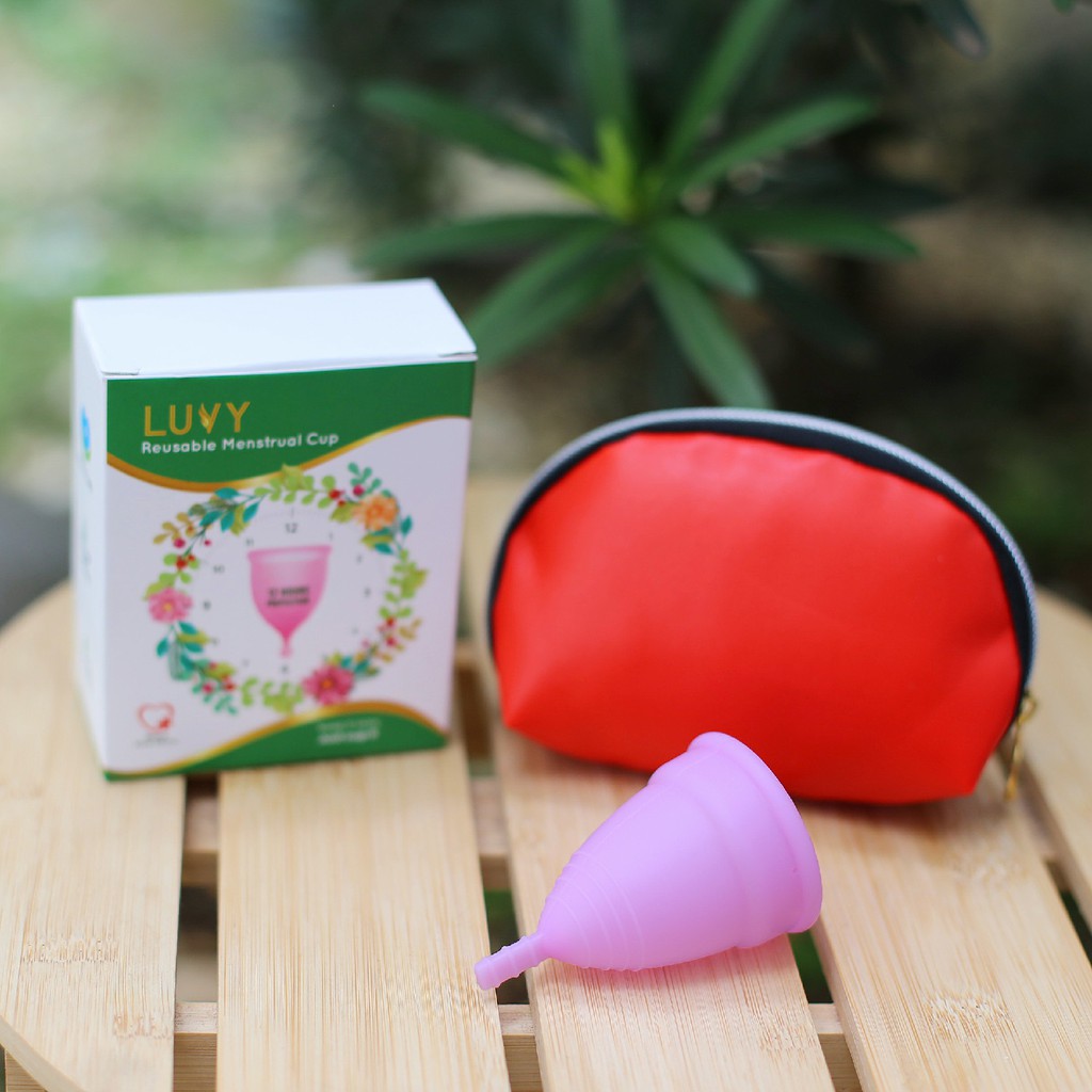 MENSTRUAL CUP MENSTRUASI CUP KEWANITAAN SILIKON MEDICAL GRADE LUVY