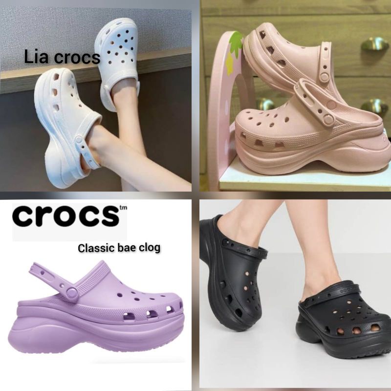 Crocs Classic Bae clog / Sandal wanita Crocs Classic Bae clog / Crocs clog Bae platform