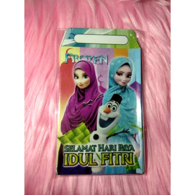 

Amplop lebaran 2025 motif frozen berjilbab