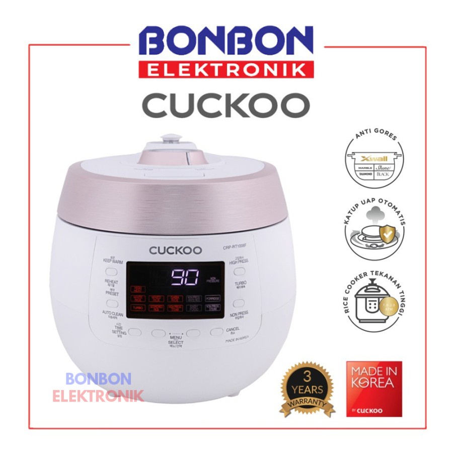 CUCKOO All-in-One Twin Pressure Cooker CRP-RT1008F 1.8L No.1 In Korea