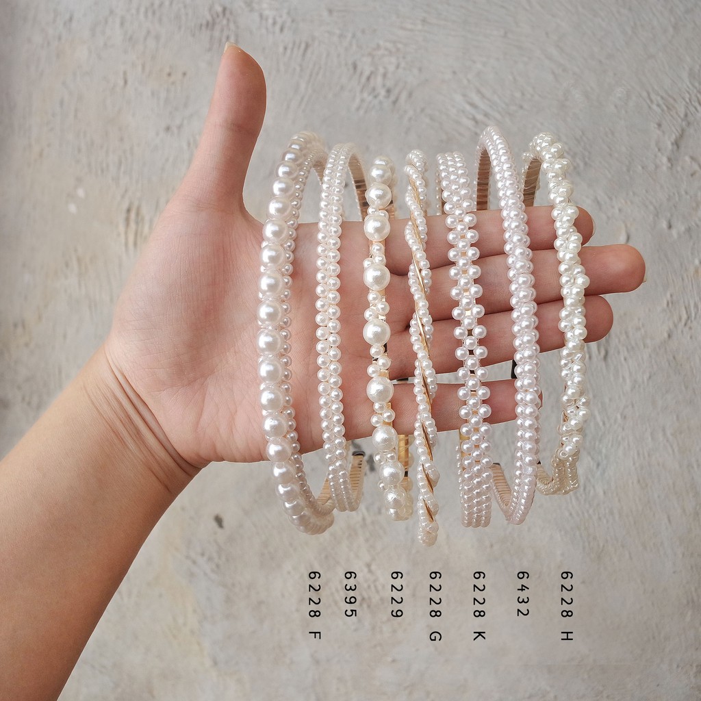 PEARL HEADBAND / BANDO MUTIARA / BANDO PEARL / BANDO KOREA