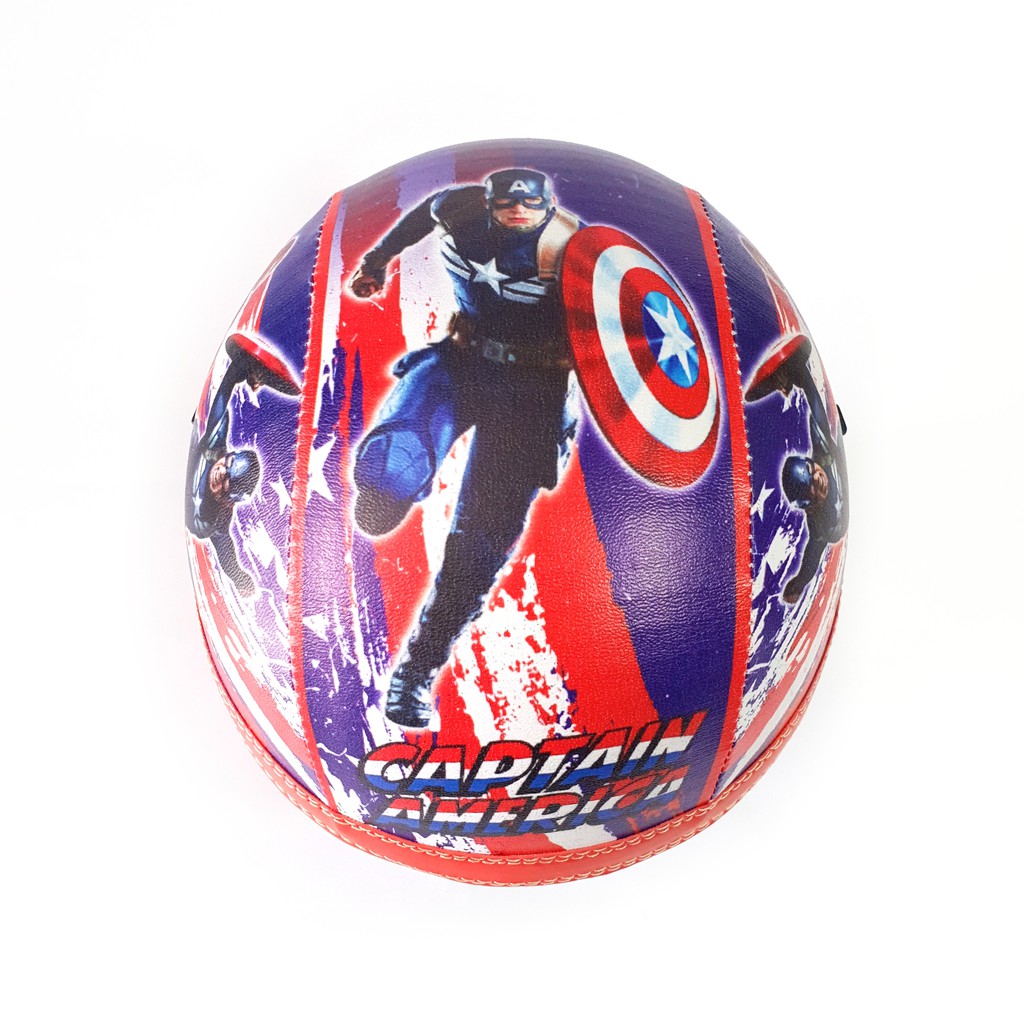 Helm Anak SPECIAL RETRO CAPTAIN AMERICA Murah / Helmet Non SNI / Helm Karakter Kartun Lucu / Helm Anak Cowok Laki Laki 1 2 3 4 5 Tahun