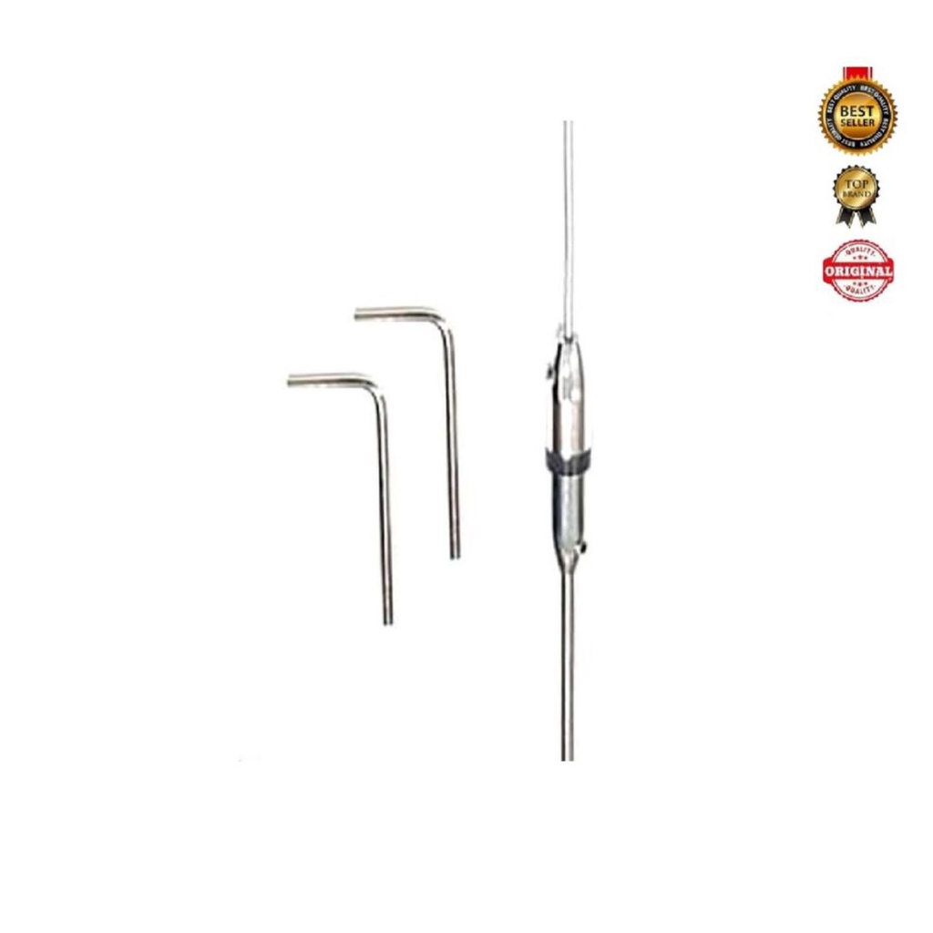 ANTENNA BRC N-850 N850 N 850 SILVER PUTIH ANTENA DUAL BAND MOBIL RIG TURING TOURING ORIGINAL TAIWAN