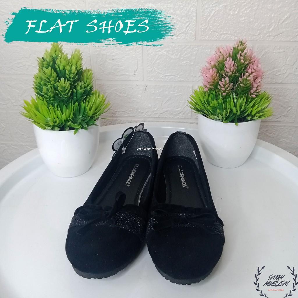 SEPATU WANITA FLATSHOES BLACKPANDA MODEL ZIKA ORI MURAH BISA COD