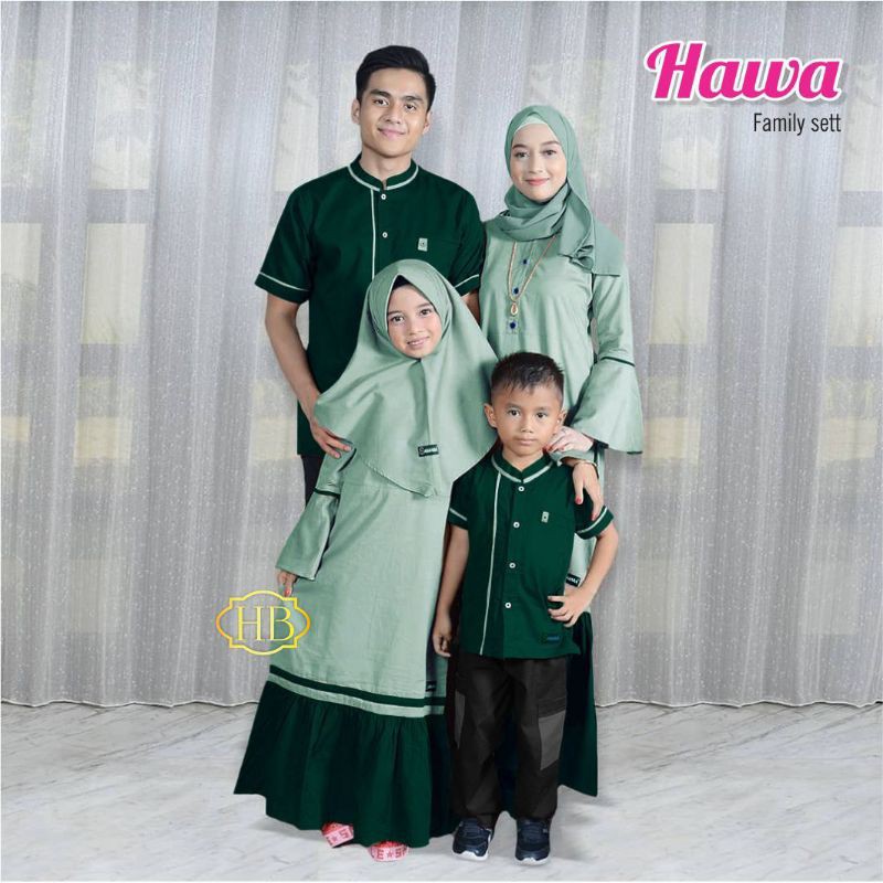 couple set family Hawa Busana muslim anak