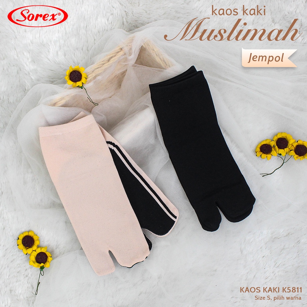 J958 KAOS KAKI MUSLIMAH DENGAN JEMPOL SIZE S - L