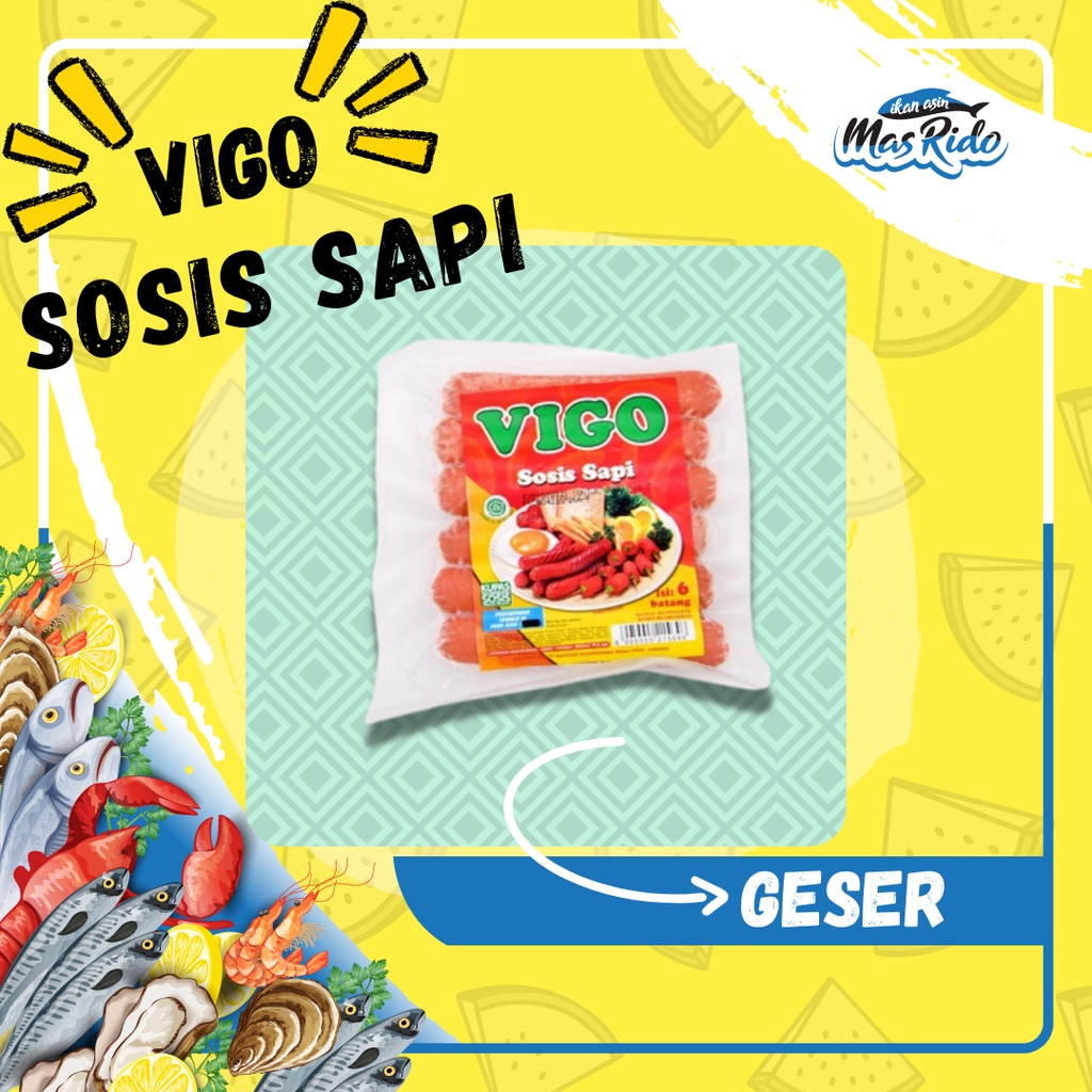 

Sosis Sapi Vigo Sosis Daging Sapi 6 Pcs Sosis Sapi Frozen Food Murah