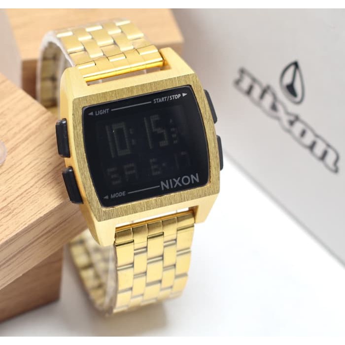 Jam Tangan Pria / Cowok Murah Nixon SK2018 Rantai Gold