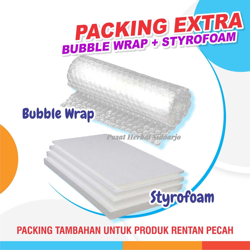 

Bubblewrap / Bubble Wrap / bublewrap Tambahan / Gabus / Styrofoam / Kardus