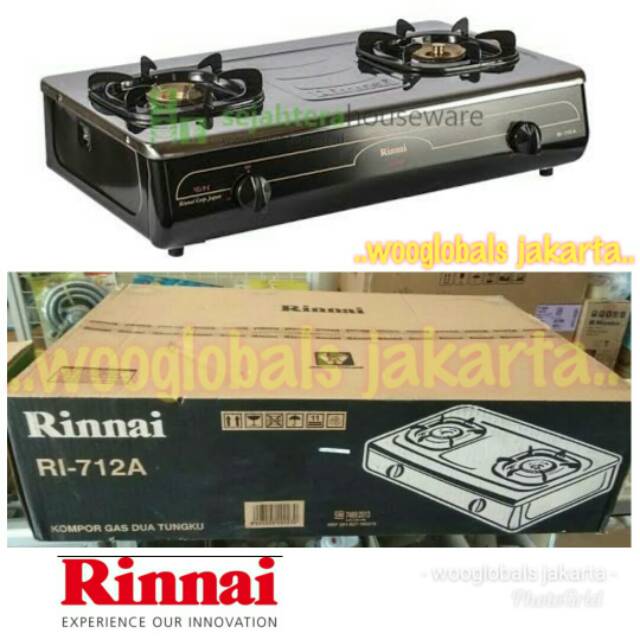Kompor Rinnai Ri 712 A Stainless 2 Tungku Api Lilin Burner Kuningan Body Besar Grande Series Ri 712a Shopee Indonesia