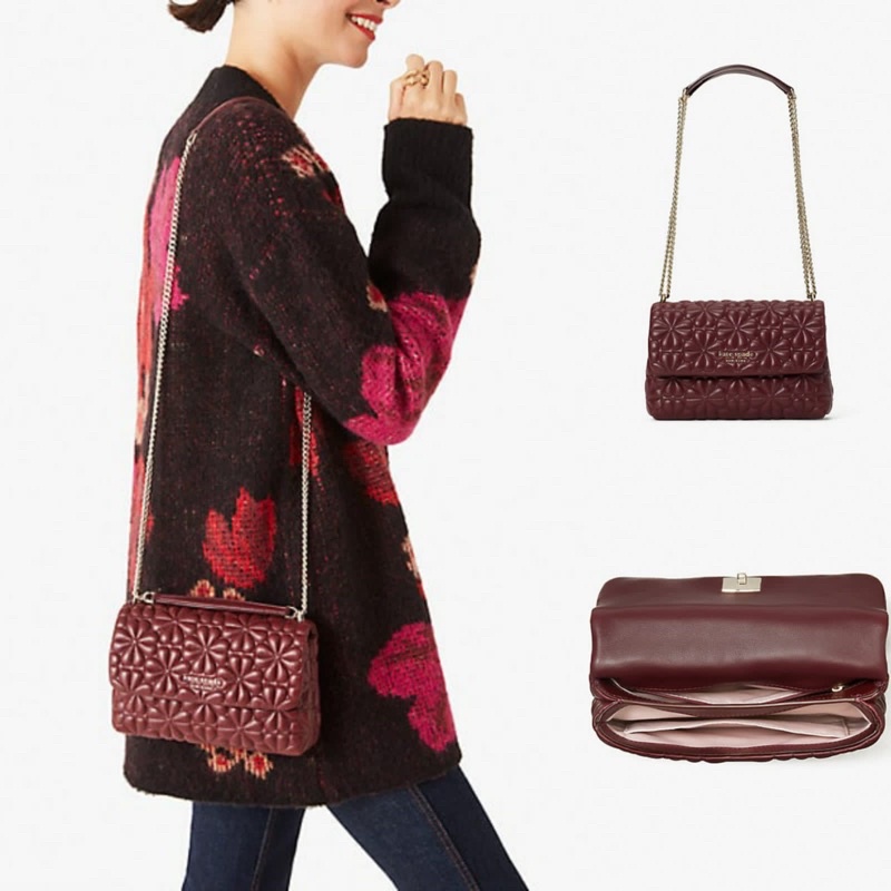 kate spade ks bloom small shoulder bag grenache