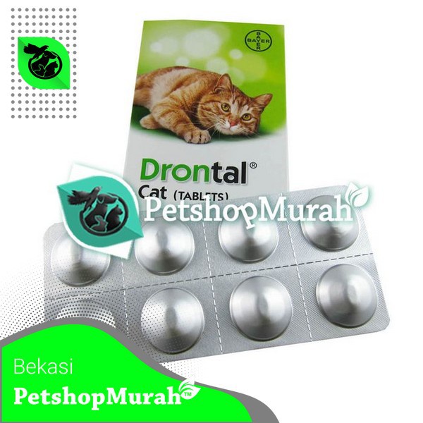 Obat Cacing Kucing Drontal Cat Per Tablet