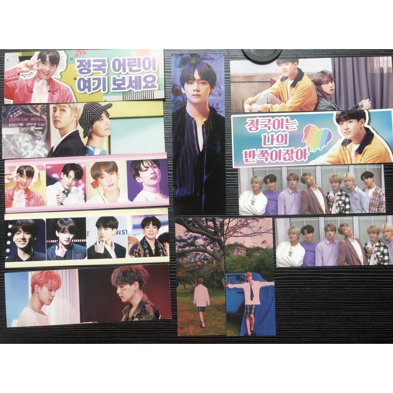 Freebies Pembatas Buku Bookmark BTS RM JIN SUGA JHOPE JIMIN V TAEHYUNG JUNGKOOK JK