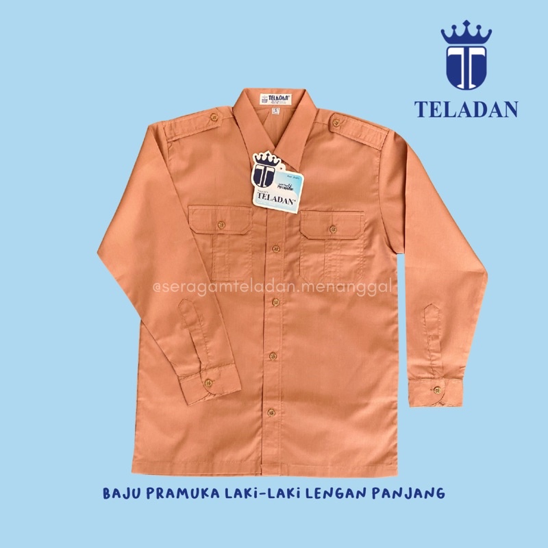 Baju Pramuka Laki-laki Lengan Panjang SD/SMP/SMA - Seragam Sekolah TELADAN