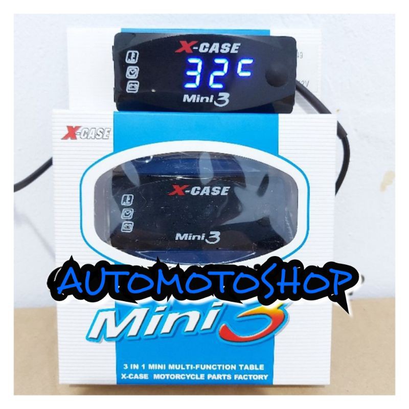 VOLT METER 3 IN 1 X-CASE WATER PROOF UNIVERSAL Volt