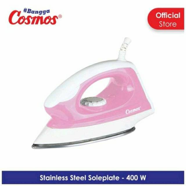 COSMOS Setrika Listrik Tapak Stainless CIS 428 - Garansi 1 Tahun