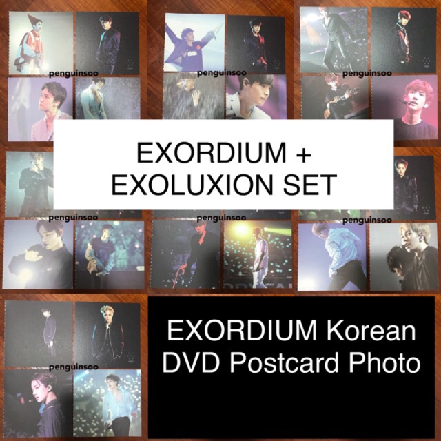 EXO - EXORDIUM + EXOLUXION Offical DVD Postcard Set