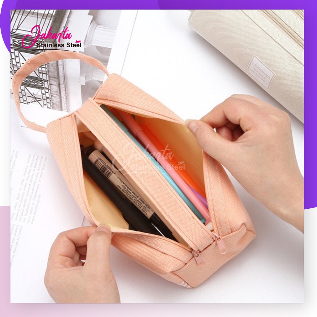

JSS - Kotak Pensil Dual Resleting Kotak Pensil Muat Banyak Kotak Pensil Serbaguna Tempat Pensil Dompet Pensil Anak Remaja Dewasa
