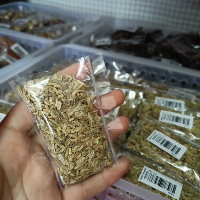 

Biji Adas 10 gr / Adas Manis / Fennel Seed / Rempah Oriental Kering
