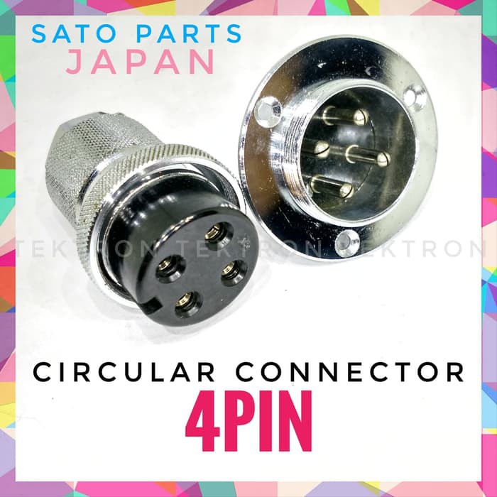 SATO Japan 4P Circular Connector,4pin,BIG CB konektor, besar