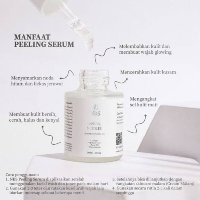 Peeling Serum NBS / Peeling NBS / Serum NBS / Peeling Serum / Manfaat Serum Peeling / Serum untuk kulit normal /Peeling Original / Serum Original / Original 100% / Siap Kirim keseluruh indonesia