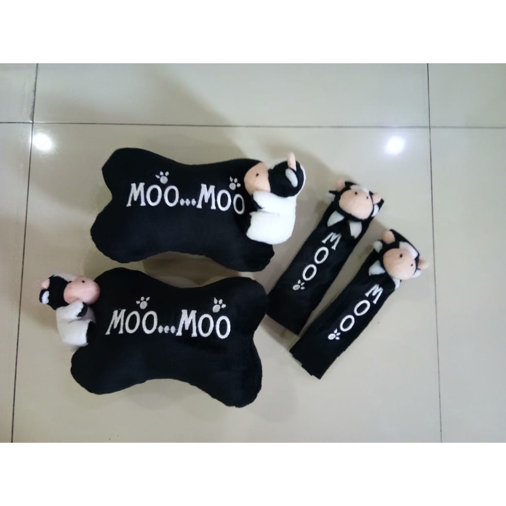 Bantal Mobil Eksklusive 2 in 1 Boneka Moo