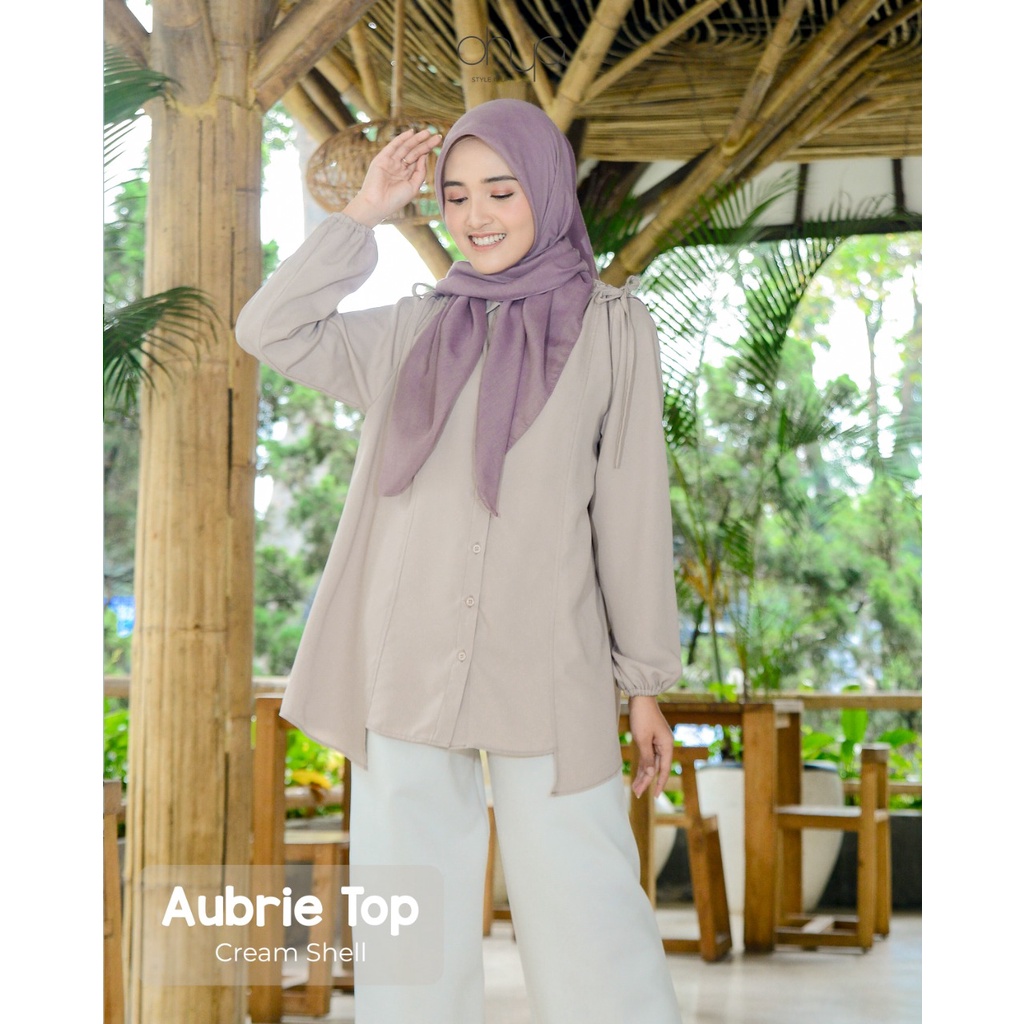 Ohya Aubrie Top Kemeja Wanita Terbaru Kemaja Kantor Blouse Wanita