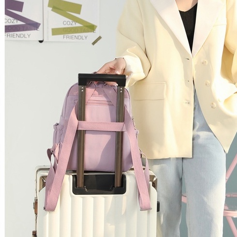 Tasmolly N66 tas ransel laptop 14 inch wanita BAG terbaru  merk tracker - Ransel Wanita -tas ransel wanita dewasa untuk kerja - Backpack taskantor tastravel tasransel tas selempang kekinian 2022 gendong  cewek tas gudika original wan