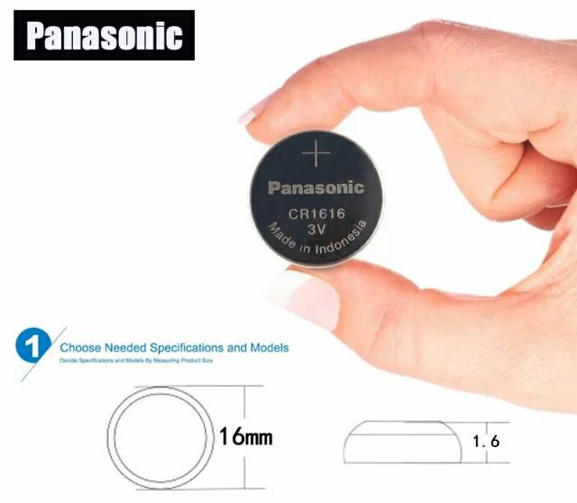 Panasonic CR1616 3 V Baterai Koin Lithium DL1616 ECR1616 LM1616