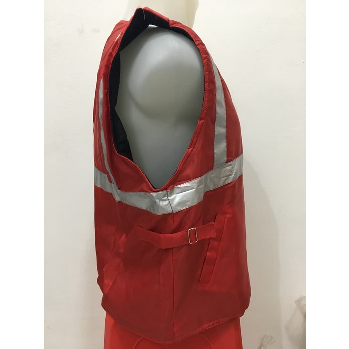 Rompi Biru Dongker - Rompi Parasit - Rompi Proyek - Merah