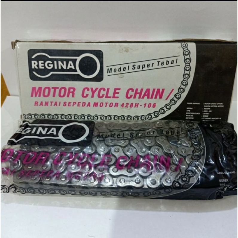 KINGS  Rantai Baja Sepeda Motor 428H-106 / 428 106 Regina Terbaru, Termurah dan Terlaris