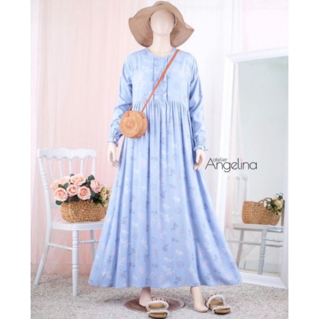 Sarah Dress Angel S Atelier Angelina AA Fiory Wengue Blue Winter ShallFlower Avocado Paris Viscose
