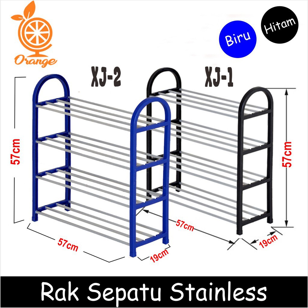 Rak Sepatu Sendal Serbaguna Portable Sepatu Storage Organizer 4 Susun Bongkar Pasang rak sepatu minimalis