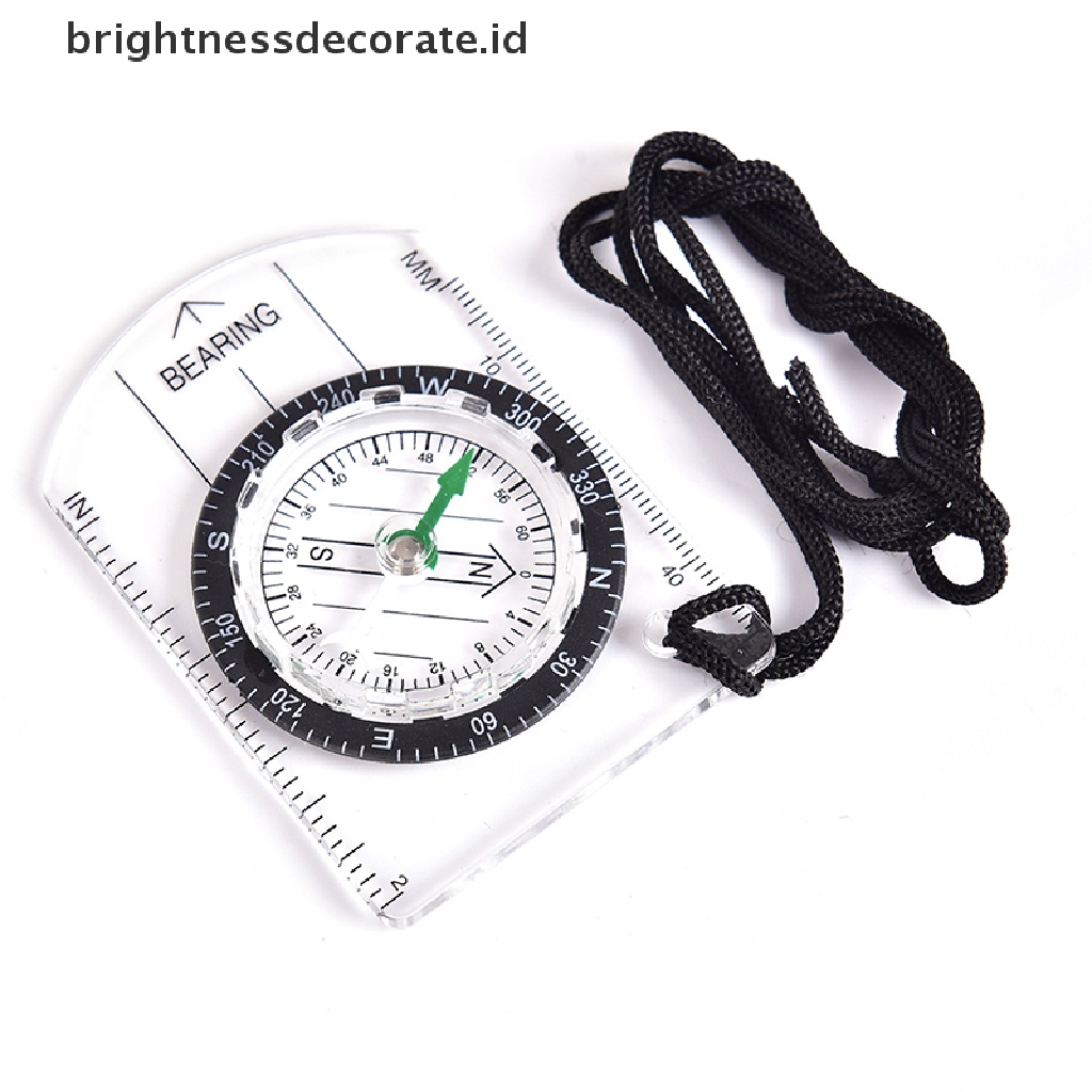 [birth] 1pc Outdoor Hiking Camping Compass Map Scale Ruler Multifunctional Equipment [ID]