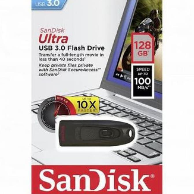 Flash Disk Original Sandisk Ultra USB 3.0 128GB Black | USB Flash Disk |  USB Flash Disk