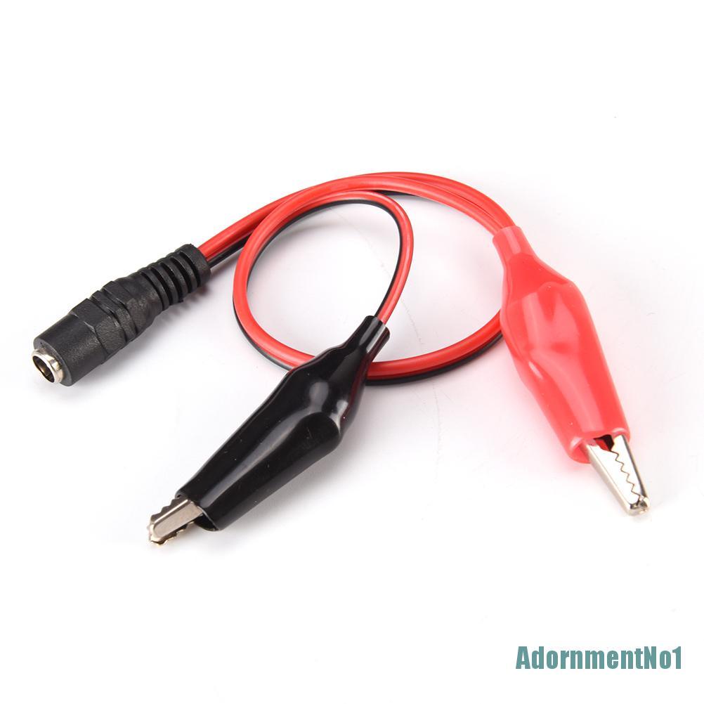 (AdornmentNo1) Kabel Power DC 5.5mm x 2.1mm Female / Male Ke 2 Klip Buaya