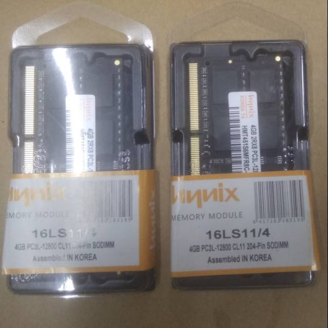 Memory Ram Laptop Acer Asus Hp Lenovo Dell Sony Toshiba Sodimm DDR3L 4GB PC12800 PC3L
