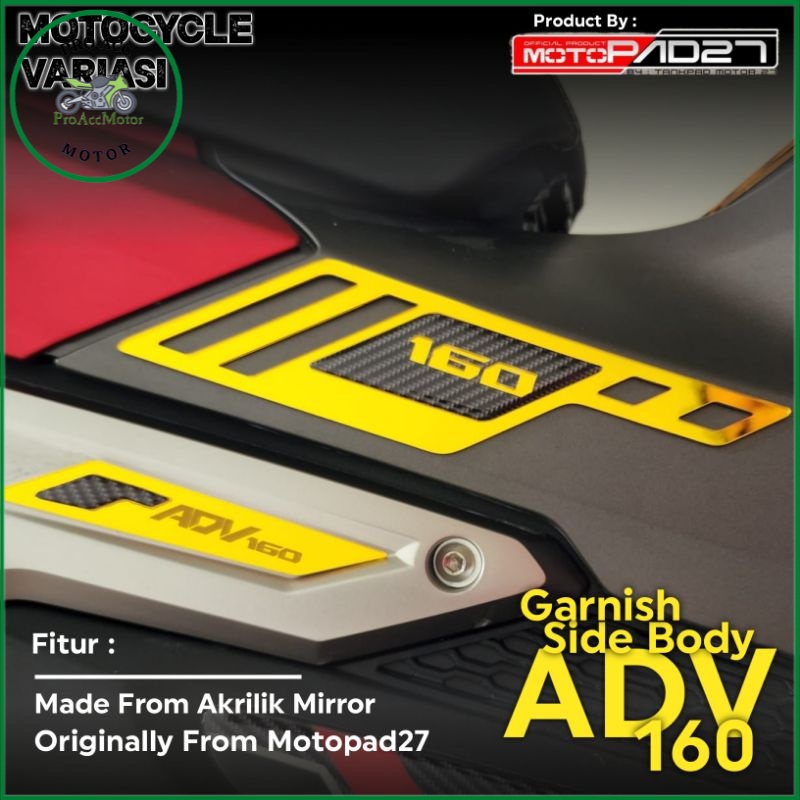 Garnis Cover Sidepad ADV 160 Garnis Body Samping ADV 160