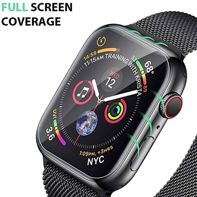 Film Pelindung Layar Transparan Untuk Apple Watch 7 6 Se 5 4 45mm 41mm 40mm 44mm 42mm 38mm