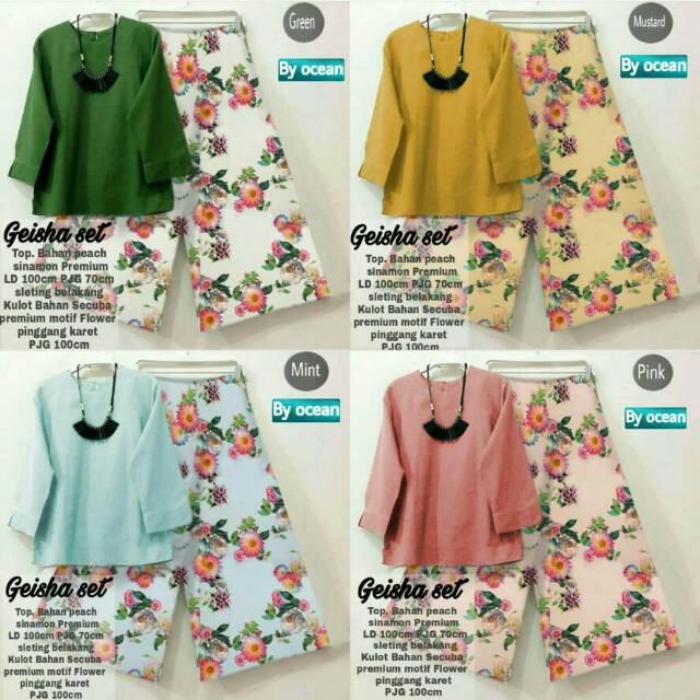 SET KULOT,FASHION WANITA KEKINIAN