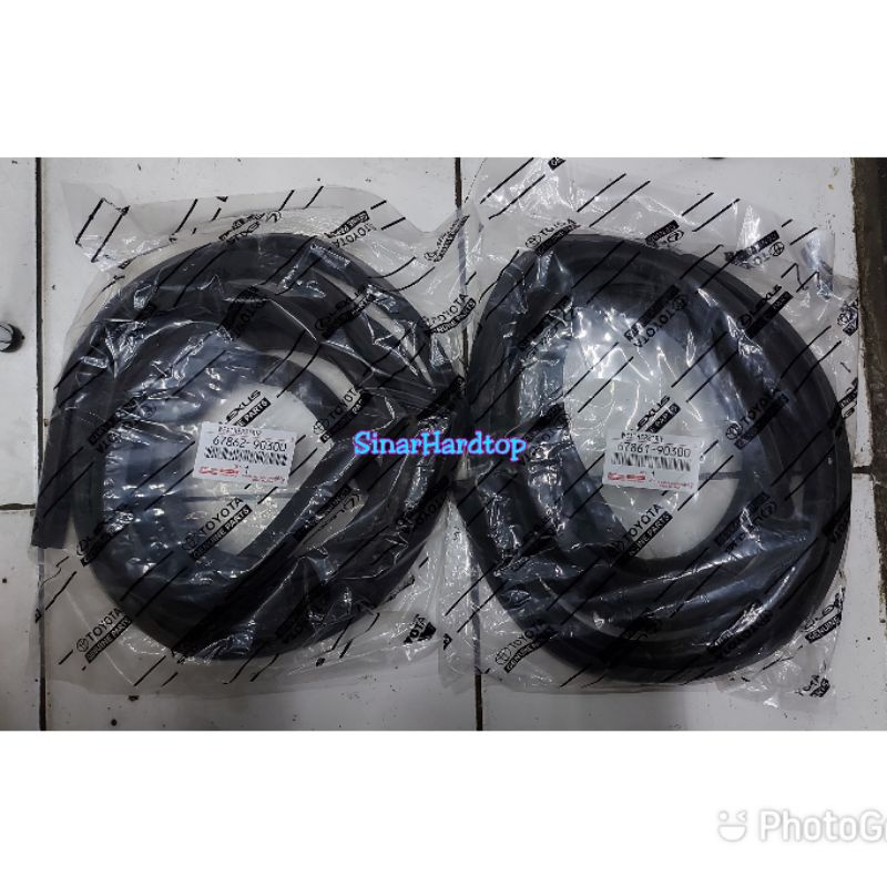 Karet pintu depan hardtop FJ40 BJ40 jepang