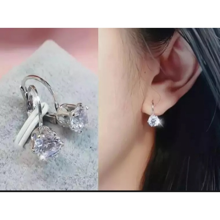 anting lapis emas motif mata satu