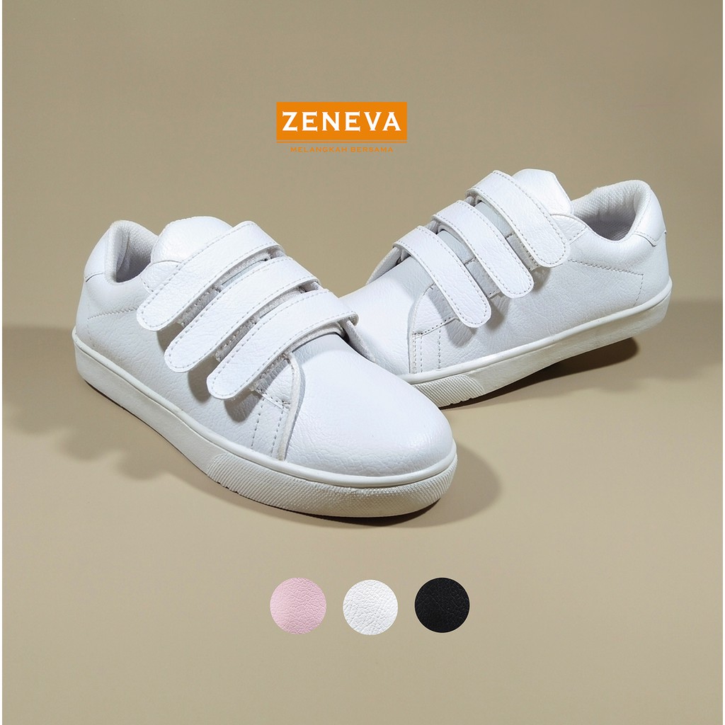 Sepatu Zeneva Striples Sneakers Wanita 3 WARNA