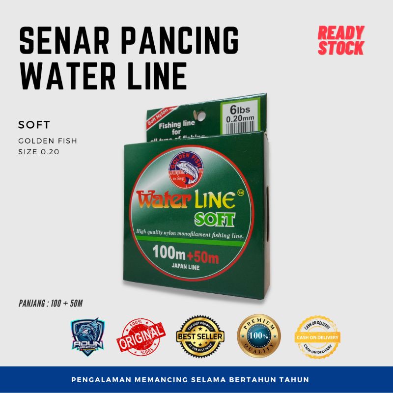 Senar Pancing Nylon Monofilament Water Line Soft 150m Untuk Mancing Lomba Galapung & Galatama