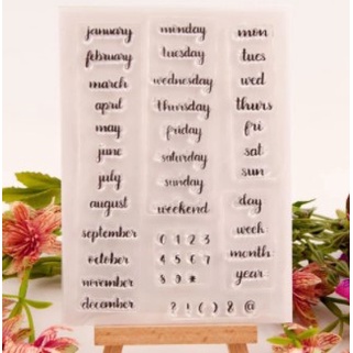 

Stampel stempel lettering english decoration diy